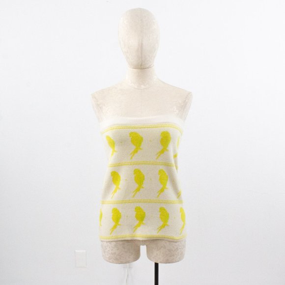 For Love & Lemons Knitz S Bird Print Mini Skirt - Picture 9 of 14